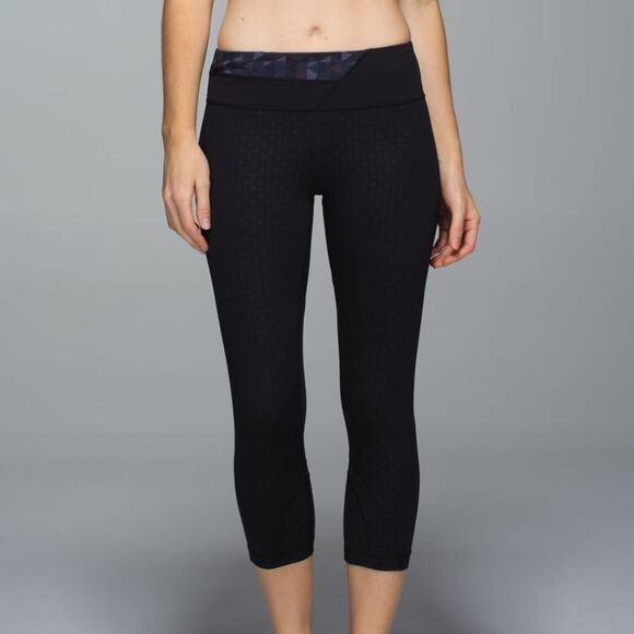 lululemon athletica Pants - Lululemon Run Inspire Crop II All Luxtreme Black 2